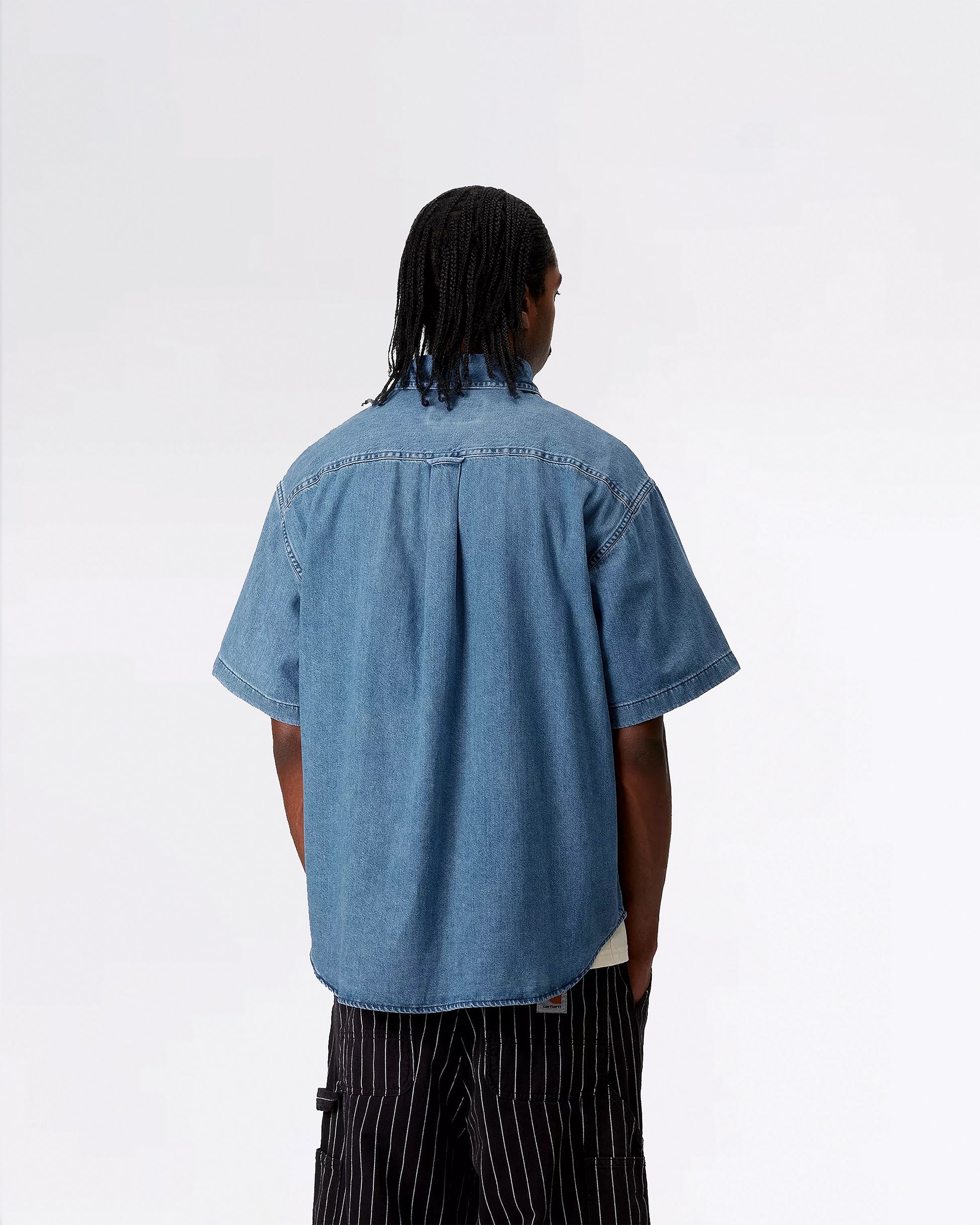 S/S LUCAS SHIRT BLUE STONE WASHED